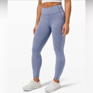 Lululemon Invigorate High-Rise Tight 25" in Heathered Water Drop EUC